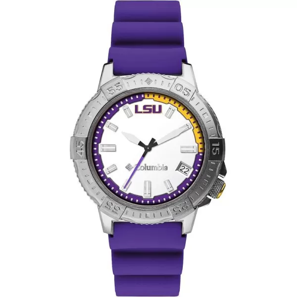 imageColumbia Peak Patrol LSU Tigers Mens Watch with Purple Silicone StrapColumbia Peak Patrol LSU Tigers Mens Watch with Purple Silicone Strap