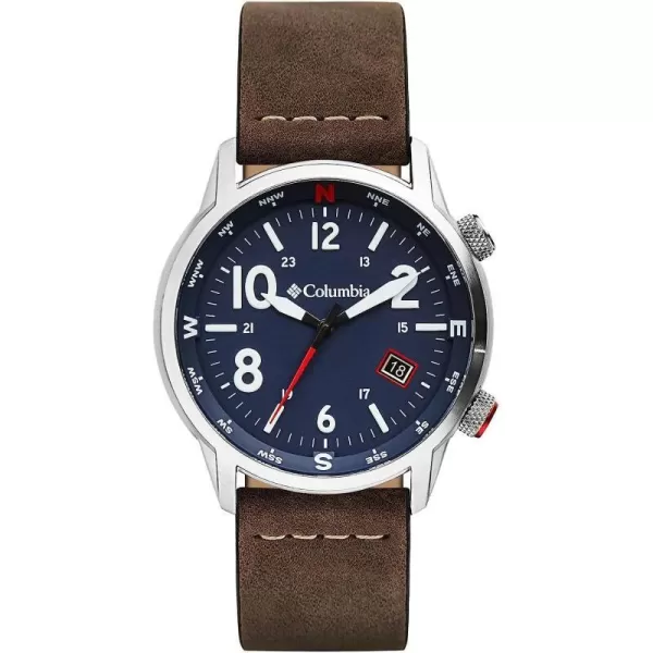 imageColumbia Timing Outbacker Stainless Steel Case with Leather StrapNavy