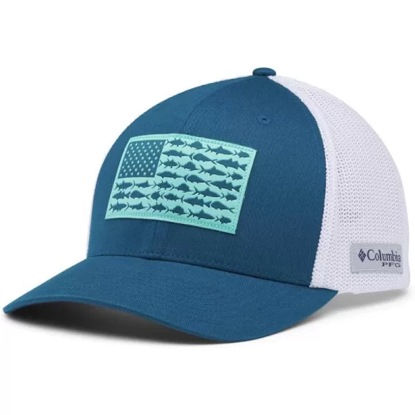 Aegean Blue/White/Us Fish Flag
