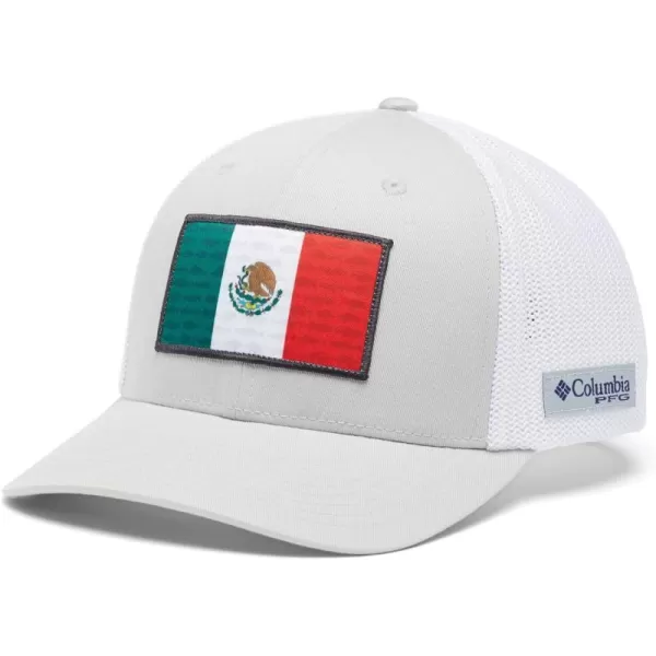 Cool Grey, White, Mexico Fish Flag