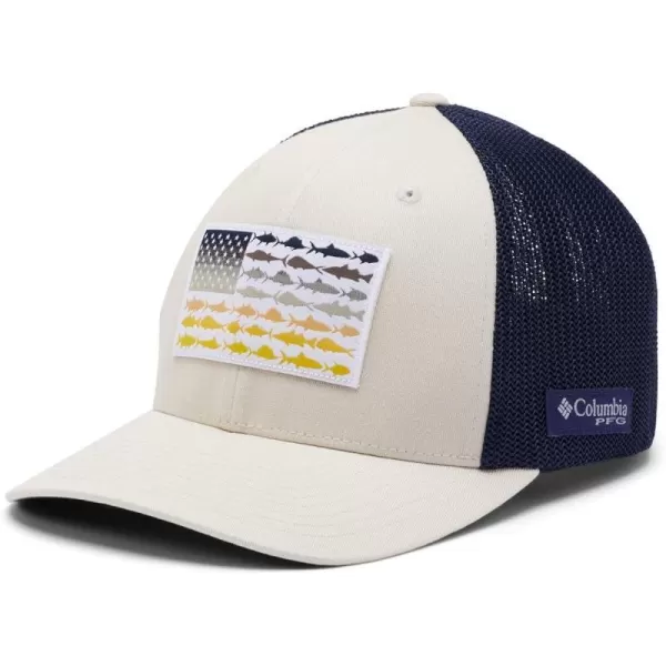 Stone, Collegiate Navy, Fade Fish Flag