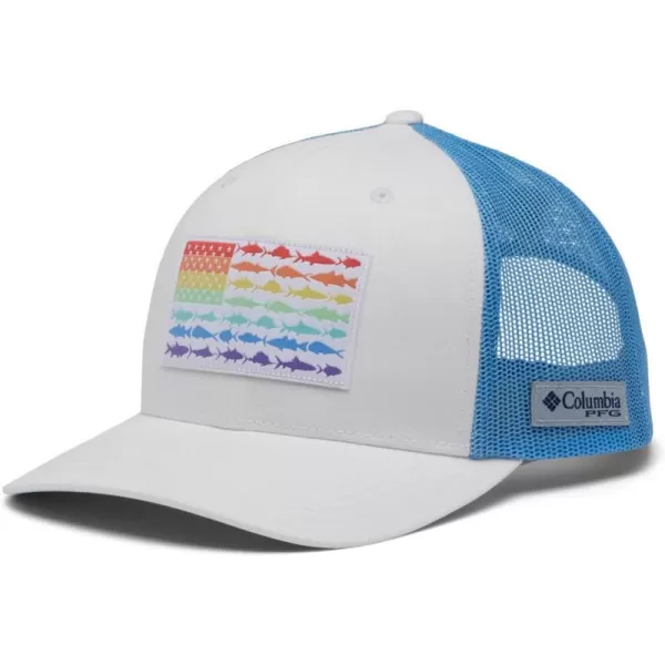 imageColumbia UnisexAdult Pfg Fish Flag Mesh Snap BackWhiteSail