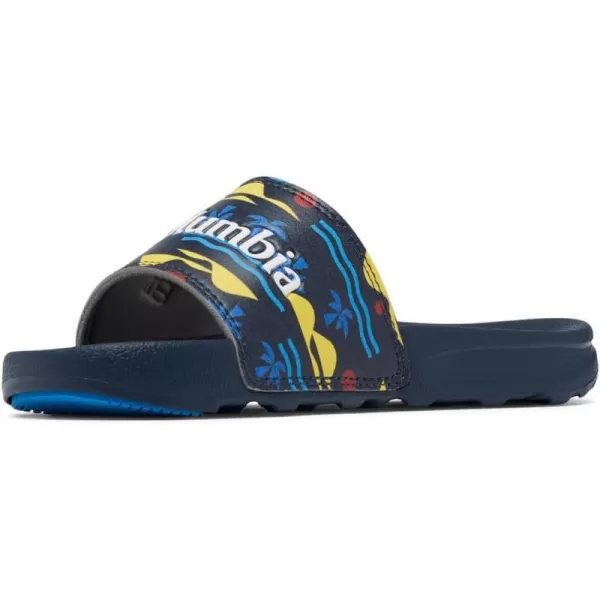 imageColumbia UnisexChild Hood River Slide Sport SandalCollegiate NavyWhite
