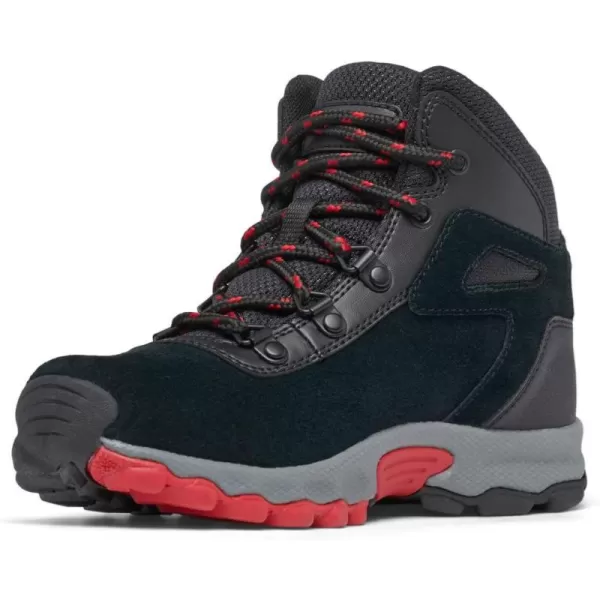 imageColumbia UnisexChild Newton Ridge Amped Hiking ShoeBlack  Mountain Red