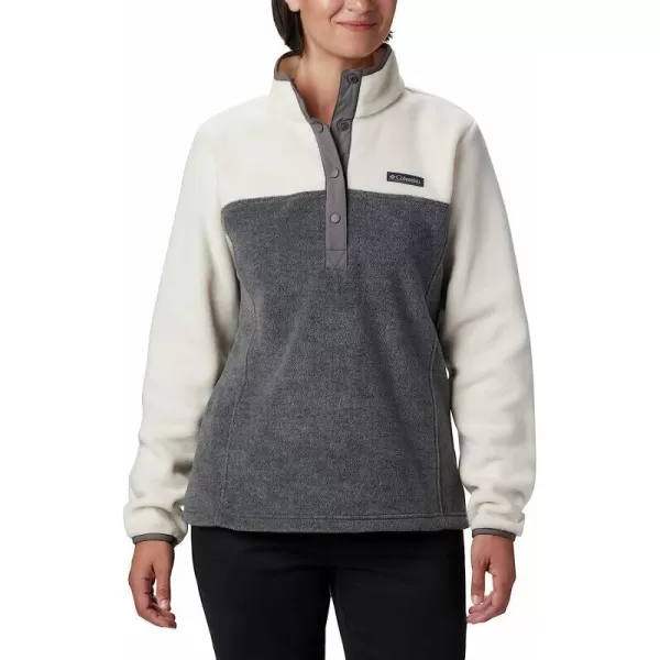 imageColumbia Womens Benton Springs 12 Snap PulloverCity Grey HeatherChalk