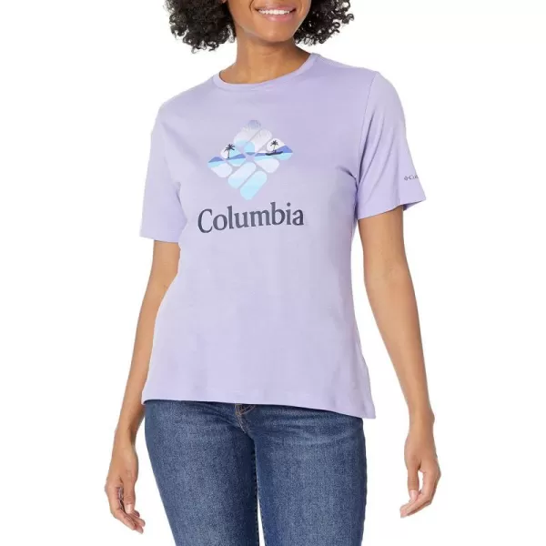 imageColumbia Womens Bluebird Day Relaxed Crew NeckFrosted Purple HeatherCsc Stacked Halfton