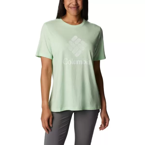 imageColumbia Womens Bluebird Day Relaxed Crew NeckKey West HeatherCsc Stacked Graphic