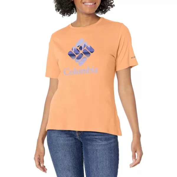 imageColumbia Womens Bluebird Day Relaxed Crew NeckPeach HeatherCsc Stacked Lakeside Grx