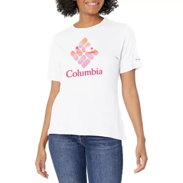 imageColumbia Womens Bluebird Day Relaxed Crew NeckWhiteCsc Stacked Halftone Fishing Grx