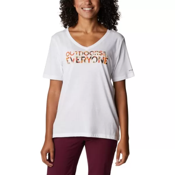 imageColumbia Womens Bluebird Day Relaxed V NeckWhiteBe Outdoors