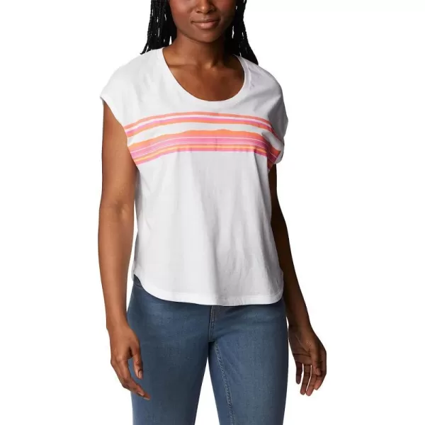 imageColumbia Womens Bluebird Days Modern Short Sleeve TeeWhitePeaceful Perspective Graphic