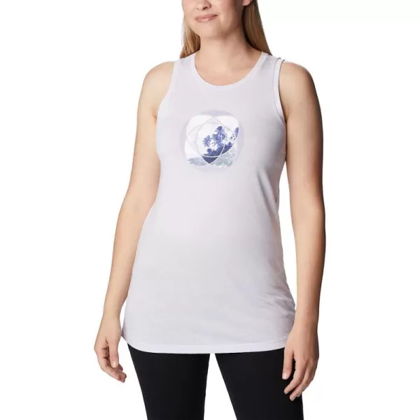 imageColumbia Womens Bluff Mesa Tank Top Lightweight Comfort StretchPurple Tint HeatherMeditation Isle Grx