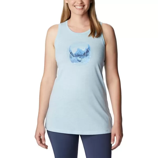 imageColumbia Womens Bluff Mesa Tank Top Lightweight Comfort StretchSpring Blue HeatherMindful Meditation Grx