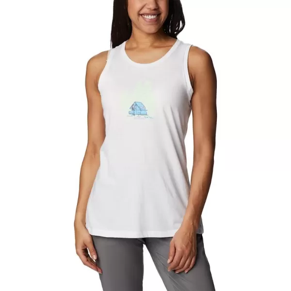 imageColumbia Womens Bluff Mesa Tank Top Lightweight Comfort StretchWhiteBest Site Graphic