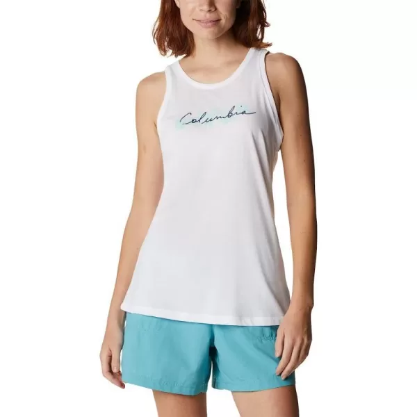 imageColumbia Womens Bluff Mesa Tank Top Lightweight Comfort StretchWhiteBranded Lakeshore