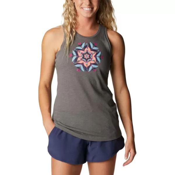 imageColumbia Womens Bluff Mesa TankCharcoal HeatherFloral Leafscape