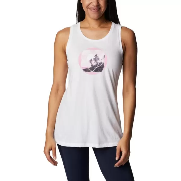 imageColumbia Womens Bluff Mesa TankWhiteMeditation Isle Graphic