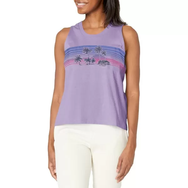 Soft Violet/Palapa Palms Graphic