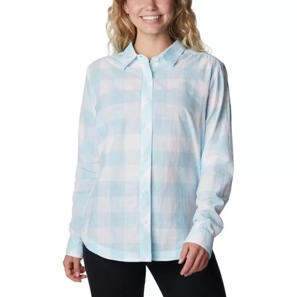 imageColumbia Womens Camp Henry Iii Long Sleeve ShirtSpring BlueBuffalo Check