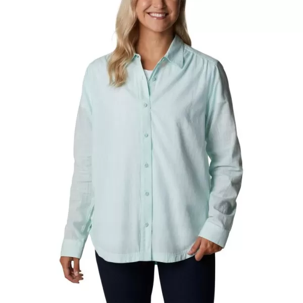 imageColumbia Womens Camp Henry Iii Ls ShirtIcy Morn Chambray