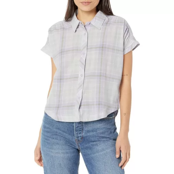 imageColumbia Womens Camp Henry Iv Short Sleeve ShirtPurple TintMulti Plaid