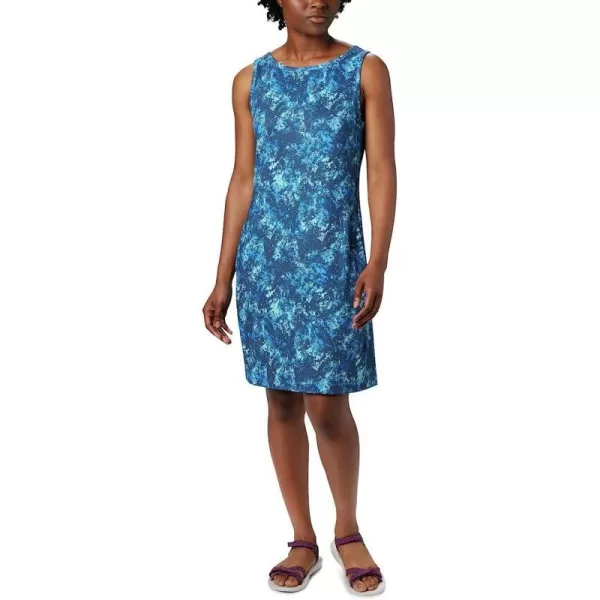 imageColumbia Womens Chill River Printed DressStatic Blue Rubbed Texture Print