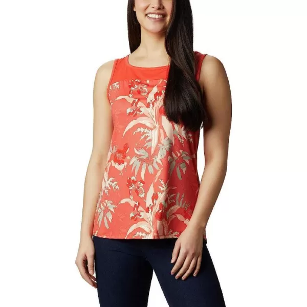 imageColumbia Womens Chill River TankBright PoppyMagnolia Print