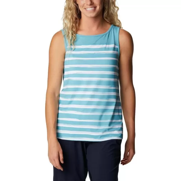 imageColumbia Womens Chill River TankSea Wave Brush Stripe