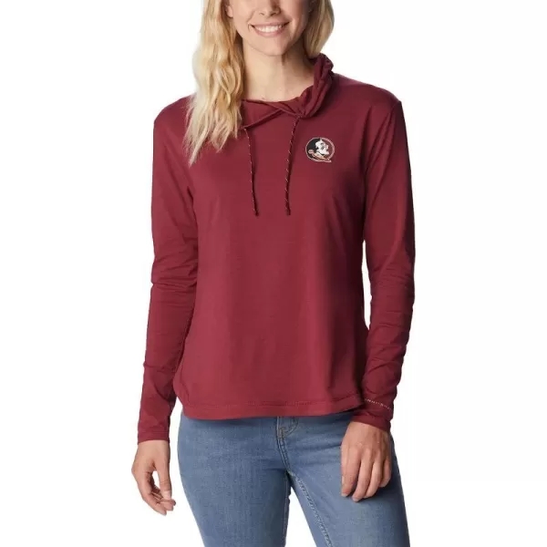 imageColumbia Womens Collegiate Sun Trek Hooded PulloverFsu  Cabernet