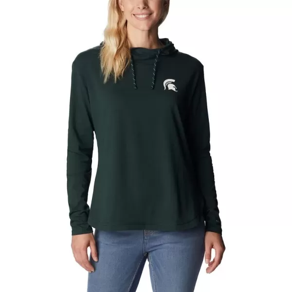 imageColumbia Womens Collegiate Sun Trek Hooded PulloverMs  Spruce