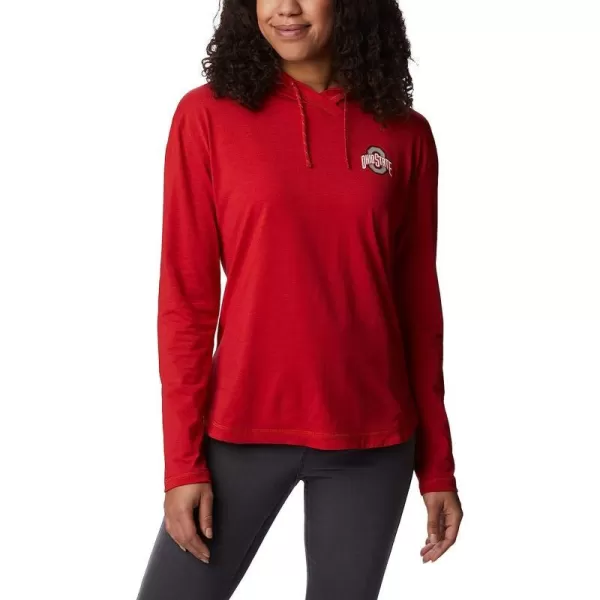 imageColumbia Womens Collegiate Sun Trek Hooded PulloverOs  Intense Red