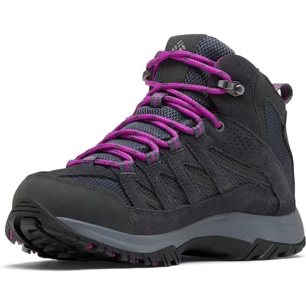 imageColumbia Womens Crestwood Mid Waterproof Hiking ShoeGraphite Bright Plum