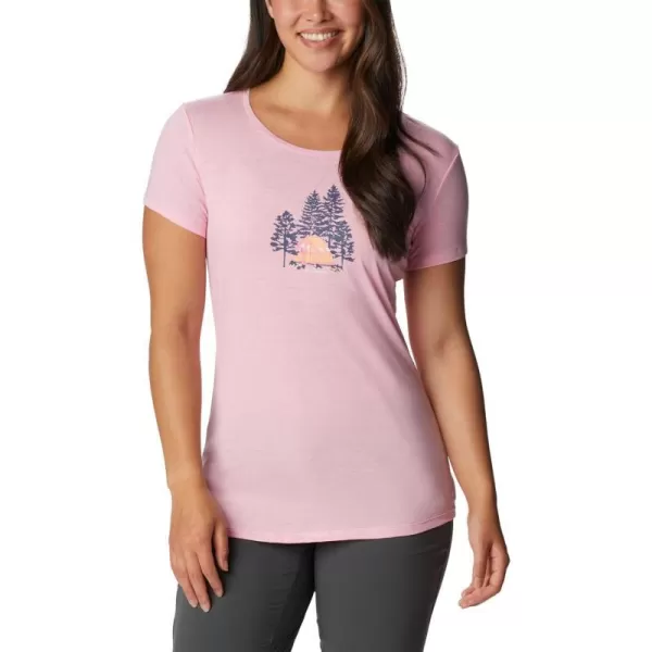imageColumbia Womens Daisy Days Short Sleeve Graphic TeeWild Rose HeatherBest Site Graphic