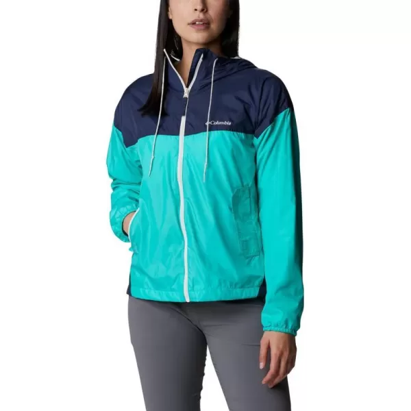 imageColumbia Womens Flash Challenger Lined WindbreakerElectric TurquoiseNocturnal