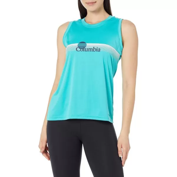 Bright Aqua/Inverted Band Graphic