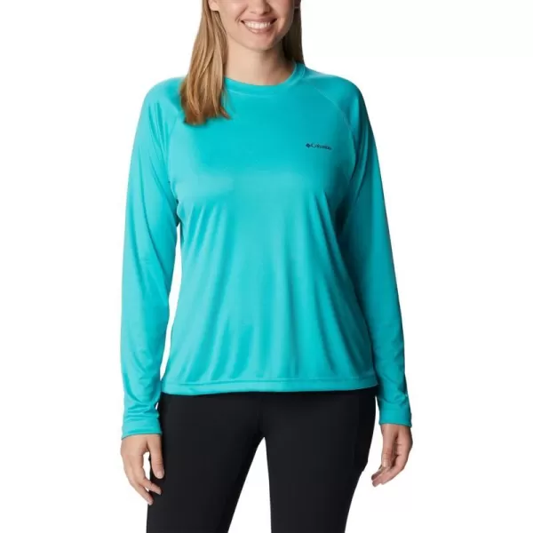 imageColumbia Womens Fork Stream Long Sleeve ShirtBright AquaNocturnal Graphic