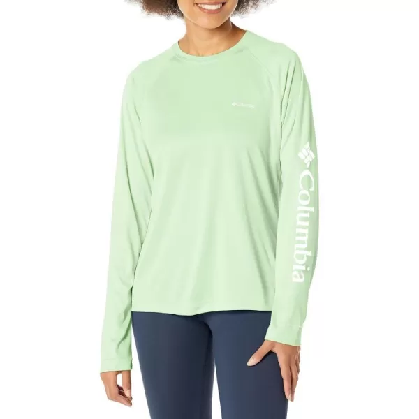 imageColumbia Womens Fork Stream Long Sleeve ShirtKey WestWhite Logo