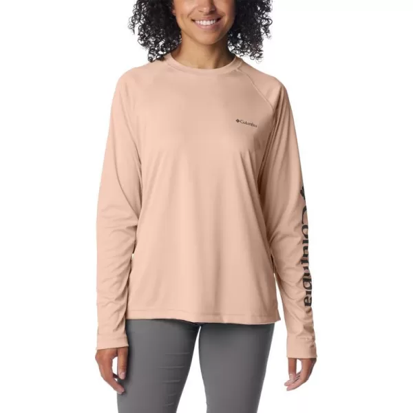 imageColumbia Womens Fork Stream Long Sleeve ShirtPeach BlossomShark Logo