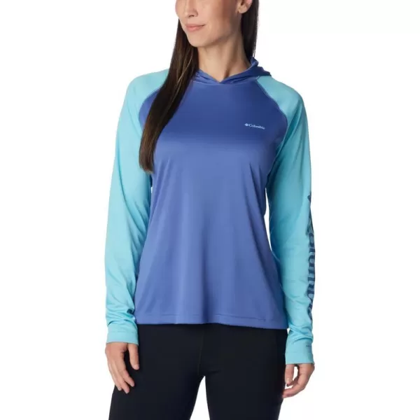 imageColumbia Womens Fork Stream Ls HoodieEveAquamarineEve Logo