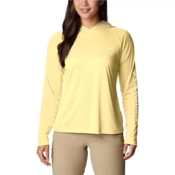 imageColumbia Womens Fork Stream Ls HoodieSunkissedWhite Logo