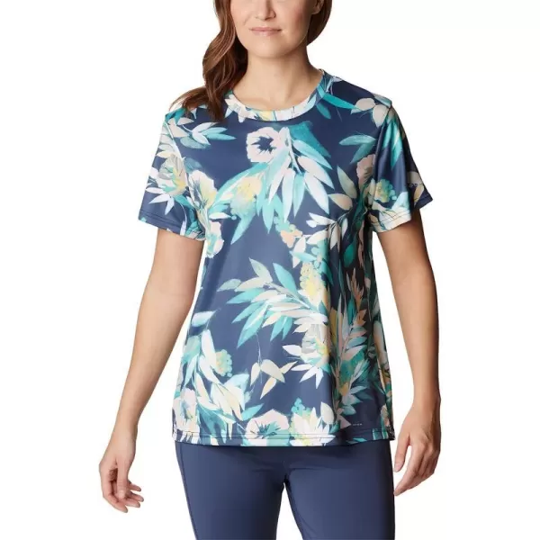 imageColumbia Womens Fork Stream Short Sleeve TeeBright AquaWisterian