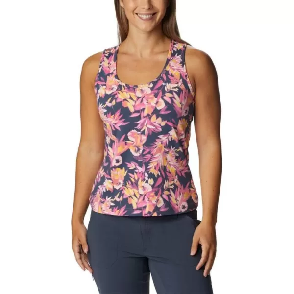 imageColumbia Womens Hike Performance TankWild Geranium WisterianNocturnal Logo