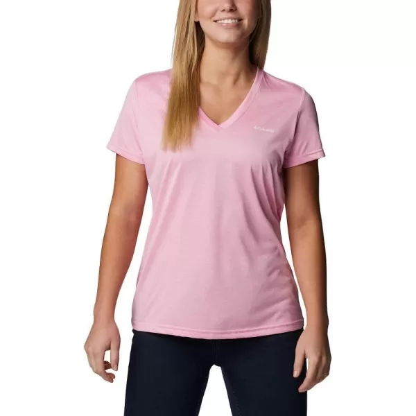 imageColumbia Womens Hike Short Sleeve V NeckWild Rose Heather