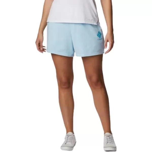 imageColumbia Womens Logo Iii French Terry ShortSpring BlueAtoll Logo