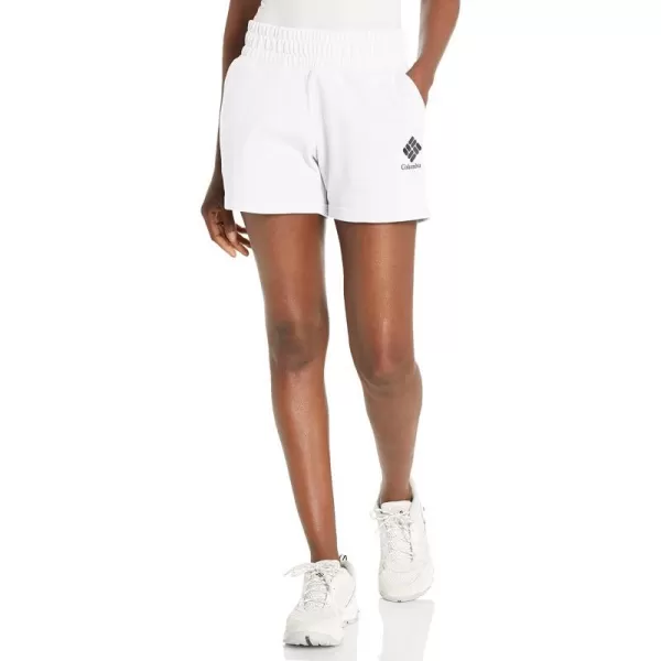imageColumbia Womens Logo Iii French Terry ShortWhiteBlack Logo