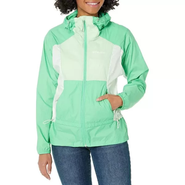 imageColumbia Womens Loop Trail WindbreakerLight JadeWhiteKey West