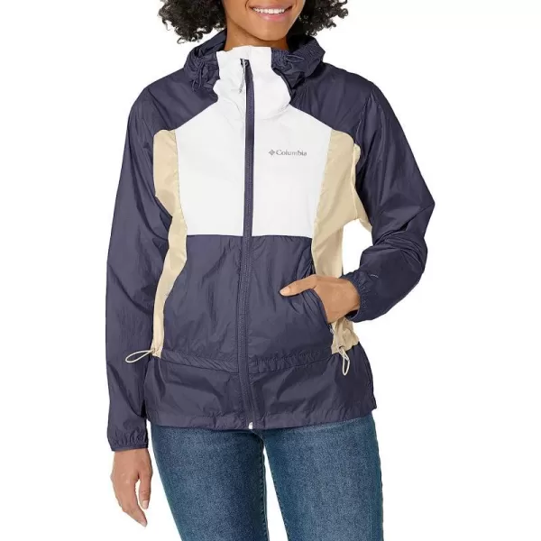imageColumbia Womens Loop Trail WindbreakerNocturnalAncient FossilWhite