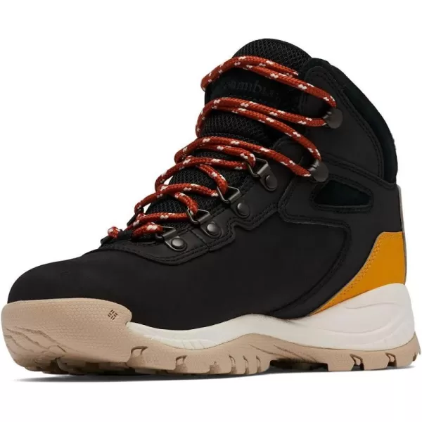 imageColumbia Womens Newton Ridge Lightweight Waterproof Shoe Hiking BootBlack Golden Yellow
