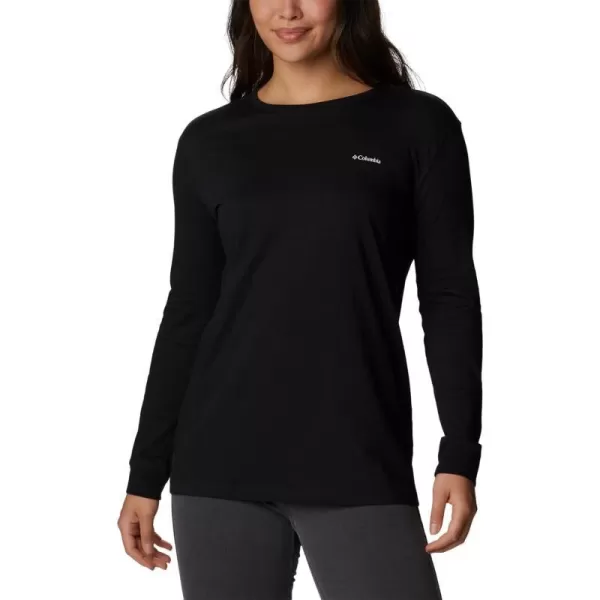 imageColumbia Womens North Cascades Back Graphic Long Sleeve TeeBlackStamp Stencil