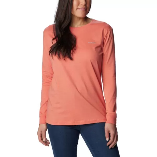 imageColumbia Womens North Cascades Back Graphic Long Sleeve TeeFaded Peach  Escape to Nature
